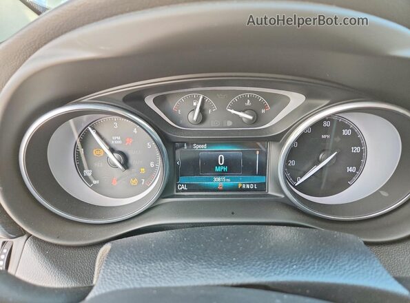 LRBFXCSA3KD012196 2019 BUICK ENVISION White Vista del cuadro de instrumentos