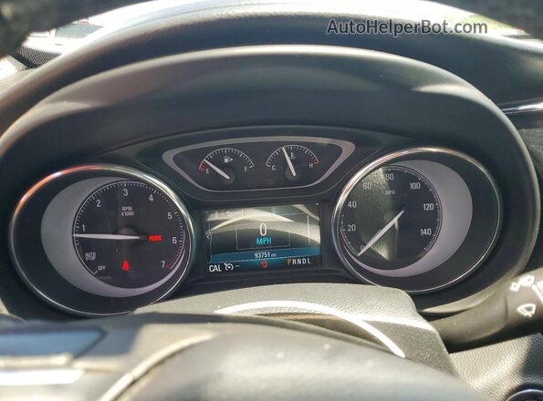 LRBFXCSA3LD017481 2020 BUICK ENVISION Silver Instrument cluster view