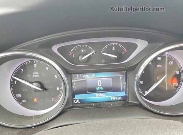 LRBFXCSA4LD170547 2020 BUICK ENVISION Black Սարքավորումների վահանակի տեսք