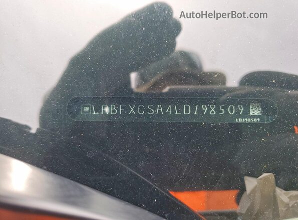 LRBFXCSA4LD198509 2020 BUICK ENVISION White Widok naklejki z numerem VIN