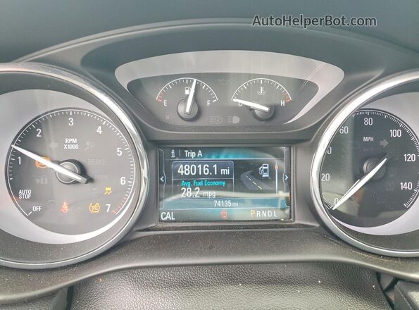 LRBFXCSA4LD198509 2020 BUICK ENVISION White Widok zestawu wskaźników