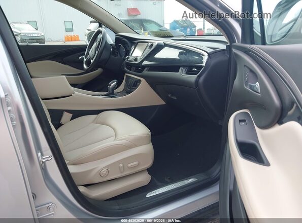 LRBFXCSA8HD100329 2017 BUICK ENVISION Silver Front interior view