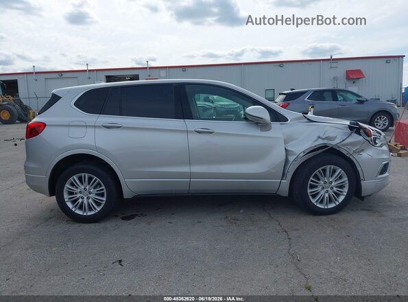 LRBFXCSA8HD100329 2017 BUICK ENVISION Silver Rear interior view