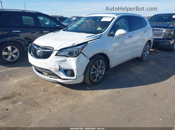 LRBFXCSA8LD230040 2020 BUICK ENVISION White Vista tres cuartos delantera izquierda