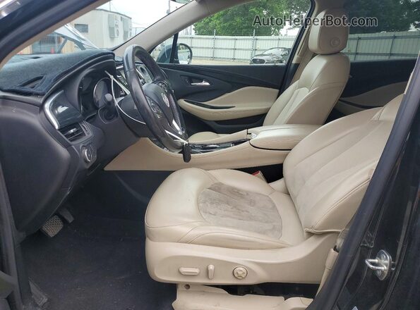 LRBFXCSA9JD003310 2018 BUICK ENVISION Black Widok wnętrza z przodu