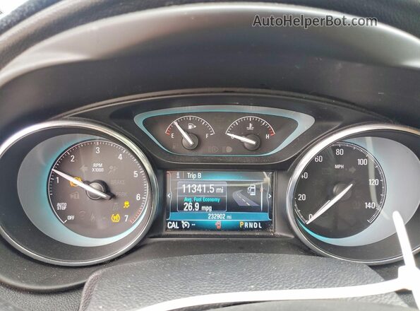 LRBFXCSA9JD003310 2018 BUICK ENVISION Black Widok zestawu wskaźników