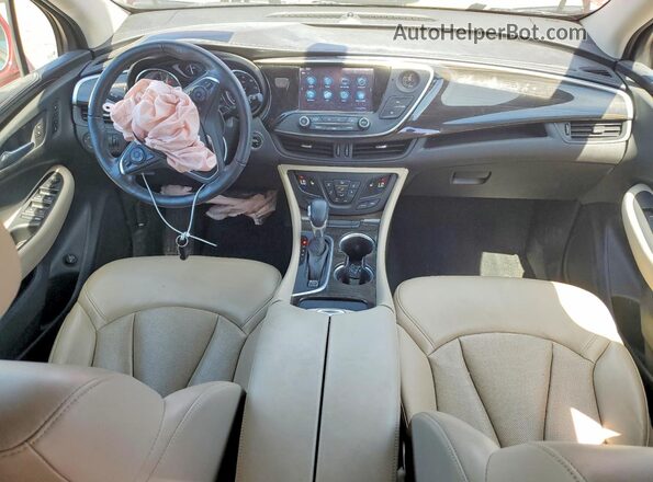 LRBFXCSA9LD115849 2020 BUICK ENVISION Maroon Dashboard view