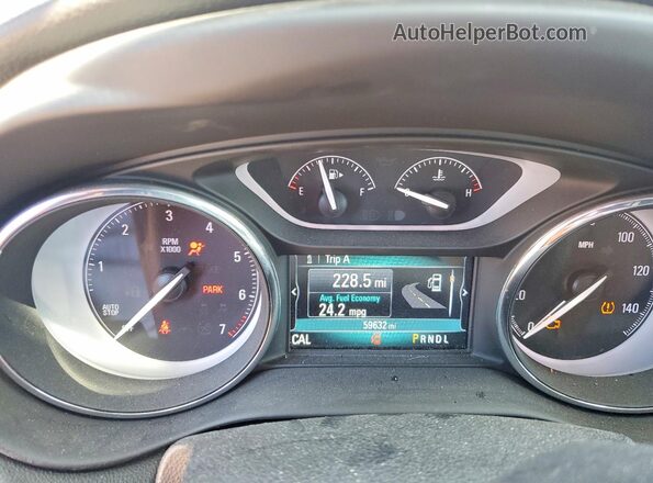 LRBFXCSA9LD115849 2020 BUICK ENVISION Maroon Instrument cluster view