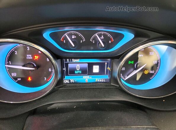 LRBFXDSA6HD038189 2017 BUICK ENVISION White Widok zestawu wskaźników