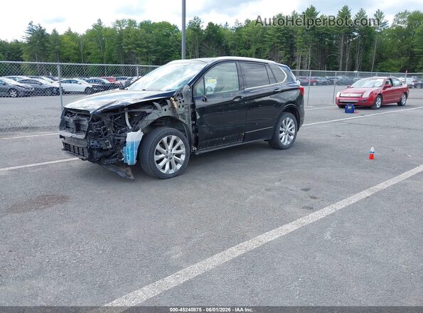 LRBFXESX4HD152198 2017 BUICK ENVISION Black Առջևի ձախ երեք քառորդ տեսարան