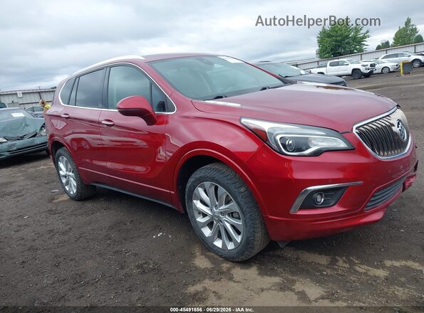 LRBFXESX6HD129165 2017 BUICK ENVISION Red Rear interior view