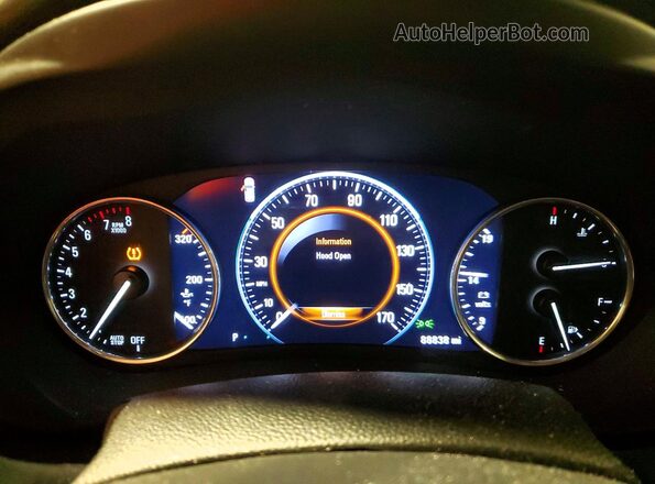 LRBFXFSX0HD234645 2017 BUICK ENVISION White Instrument cluster view