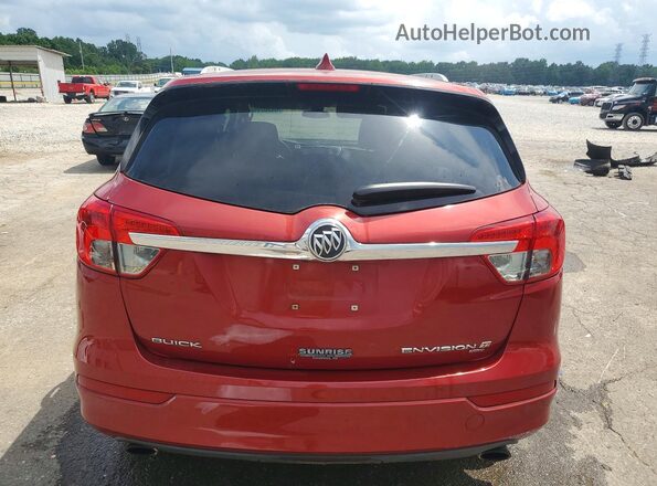 LRBFXFSX5GD196974 2016 BUICK ENVISION Maroon Rear view