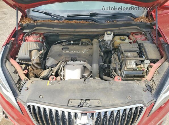 LRBFXFSX5GD196974 2016 BUICK ENVISION Maroon Engine compartment view