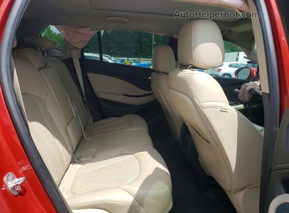 LRBFXFSX5GD196974 2016 BUICK ENVISION Maroon Rear interior view