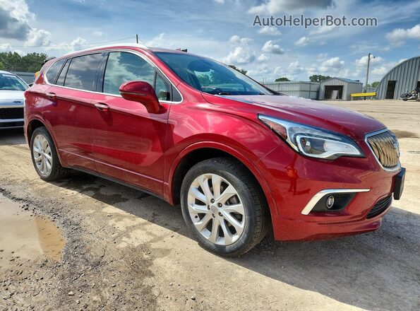 LRBFXFSX7HD120948 2017 BUICK ENVISION Темно-бордовый Передняя правая четверть