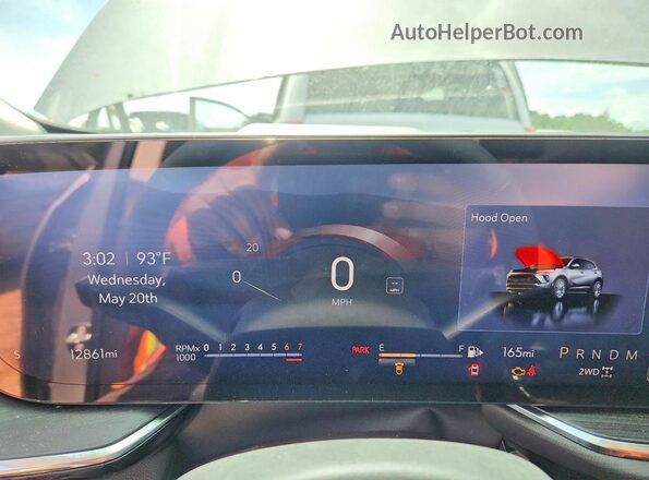 LRBFZKE47SD016522 2025 BUICK ENVISION Silver Instrument cluster view