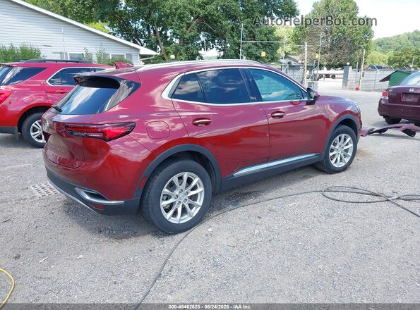 LRBFZMR44MD104582 2021 BUICK ENVISION Burgundy Rear right