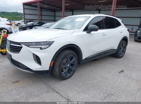 LRBFZMR44PD030892 2023 BUICK ENVISION White Առջևի ձախ երեք քառորդ տեսարան