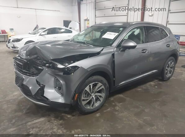 LRBFZNR40MD014237 2021 BUICK ENVISION Gray Przód lewy