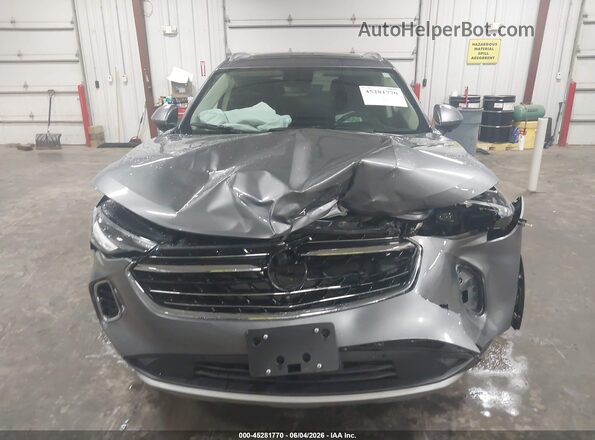 LRBFZNR40MD014237 2021 BUICK ENVISION Gray Widok zestawu wskaźników