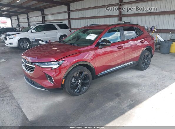 LRBFZNR43ND065376 2022 BUICK ENVISION Burgundy Front left