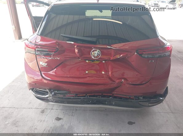 LRBFZNR43ND065376 2022 BUICK ENVISION Burgundy Front view