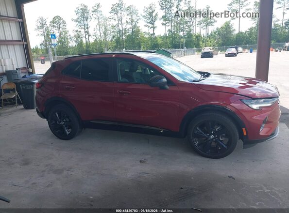 LRBFZNR43ND065376 2022 BUICK ENVISION Burgundy Rear interior view