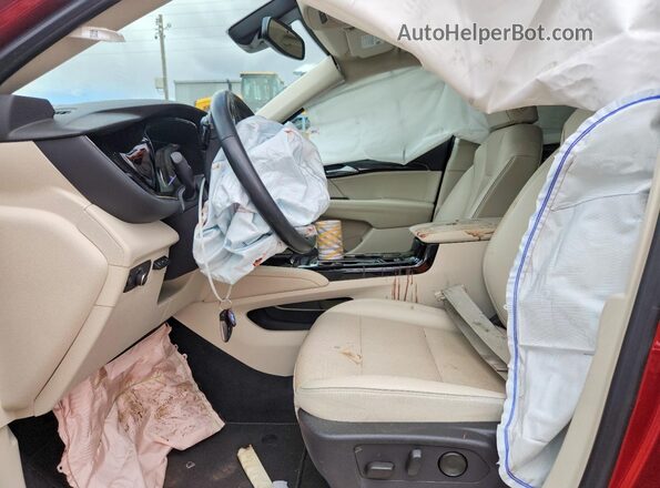 LRBFZNR45ND022190 2022 BUICK ENVISION Red Front interior view