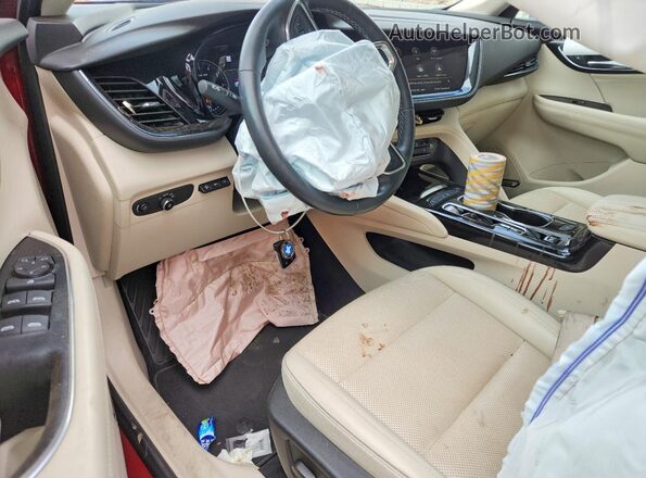 LRBFZNR45ND022190 2022 BUICK ENVISION Red Dashboard view