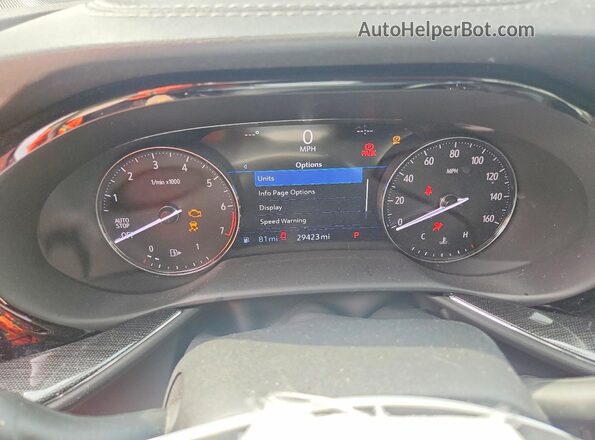 LRBFZNR46ND137509 2022 BUICK ENVISION Black Instrument cluster view