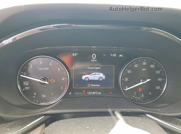 LRBFZNR47MD072958 2021 BUICK ENVISION Burgundy Widok zestawu wskaźników
