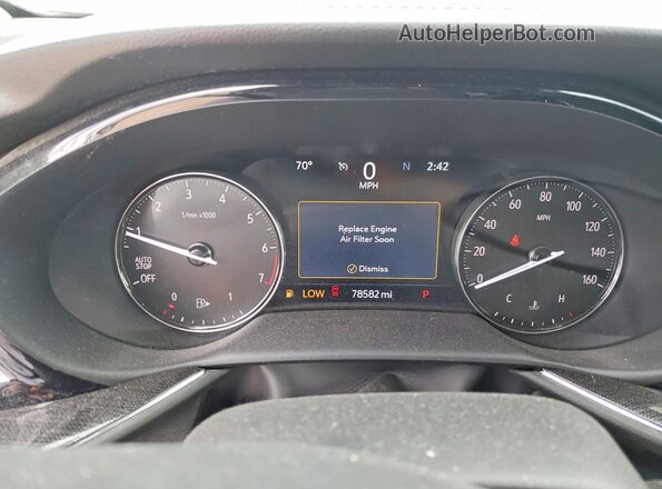 LRBFZNR49ND129159 2022 BUICK ENVISION Gray Vista del cuadro de instrumentos
