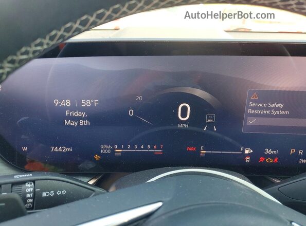 LRBFZPE40RD045206 2024 BUICK ENVISION Purple Instrument cluster view