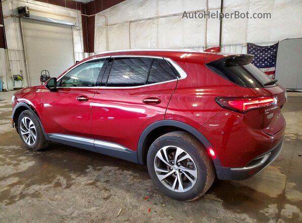 LRBFZPR43ND065907 2022 BUICK ENVISION Maroon უკანა მარცხენა