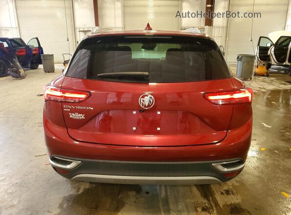 LRBFZPR43ND065907 2022 BUICK ENVISION Maroon უკანა ხედი