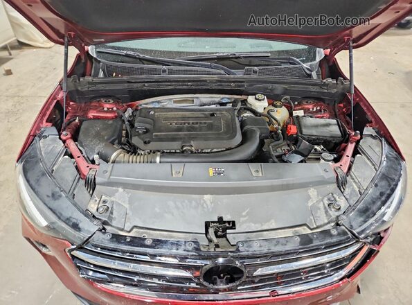 LRBFZPR43ND065907 2022 BUICK ENVISION Maroon ძრავის განყოფილების ხედი