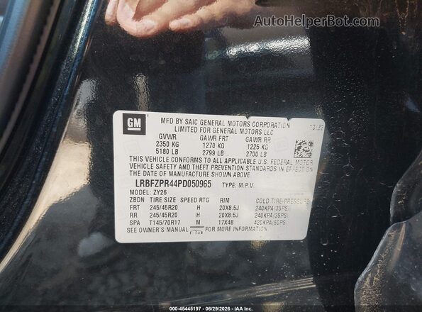LRBFZPR44PD050965 2023 BUICK ENVISION Black Engine compartment view