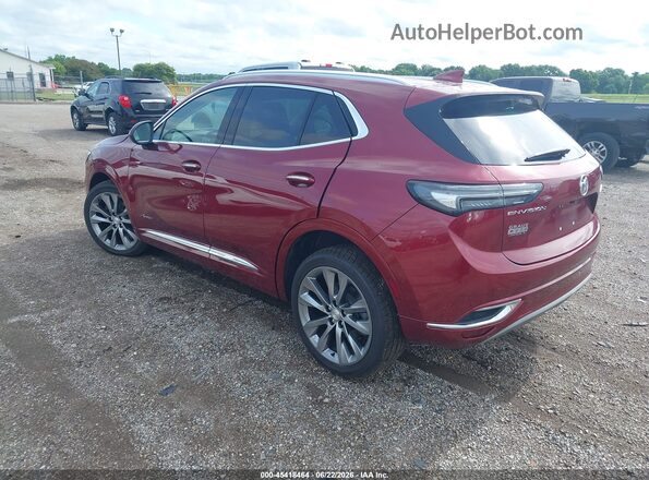 LRBFZRR49MD148039 2021 BUICK ENVISION Red Rear left