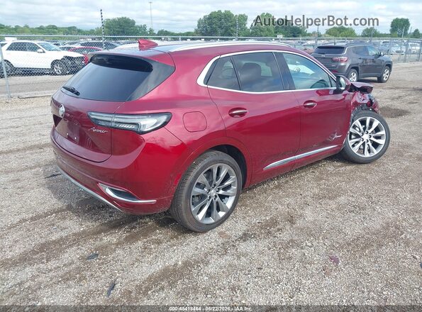 LRBFZRR49MD148039 2021 BUICK ENVISION Red Rear right