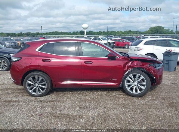 LRBFZRR49MD148039 2021 BUICK ENVISION Red Rear interior view