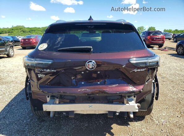 LRBFZSR46MD138379 2021 BUICK ENVISION Burgundy Rear view