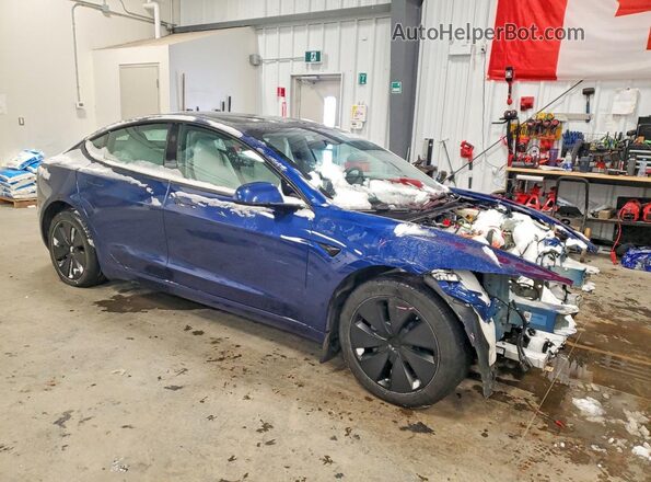 LRW3E7FA2RC276485 2024 TESLA MODEL Blue წინა მარჯვენა