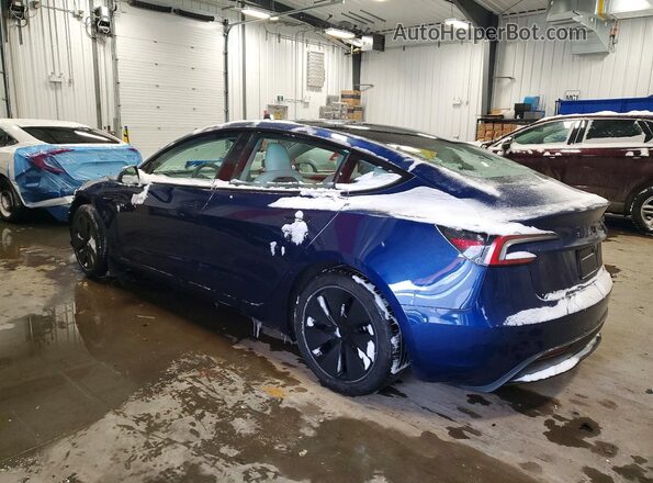 LRW3E7FA2RC276485 2024 TESLA MODEL Blue უკანა მარცხენა