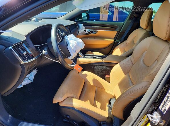 LVY062MLXNP250223 2022 VOLVO S90 Black Front interior view