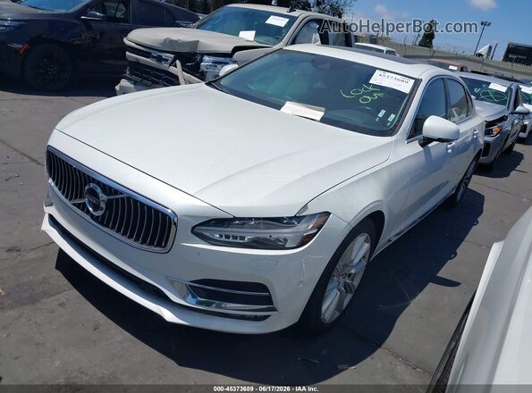 LVY992ML8JP038607 2018 VOLVO S90 White Front left