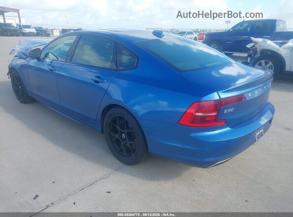 LVYA22MT7LP175025 2020 VOLVO S90 Синий Задняя левая четверть