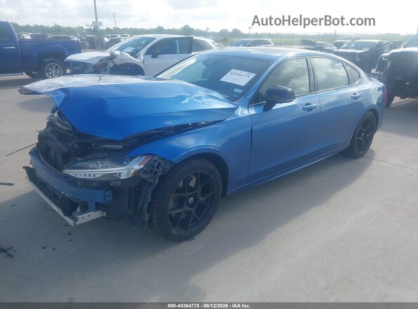 LVYA22MT7LP175025 2020 VOLVO S90 Синий Передняя левая четверть