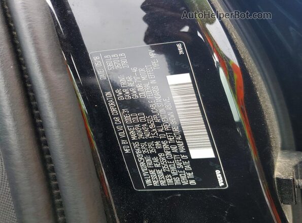 LYV102RK5KB184765 2019 VOLVO XC60 Black Widok naklejki z numerem VIN