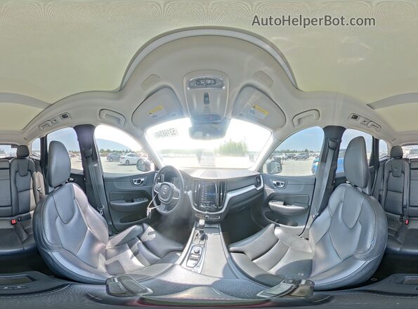 LYV102RK7KB195864 2019 VOLVO XC60 Gray Widok wnętrza 360 stopni